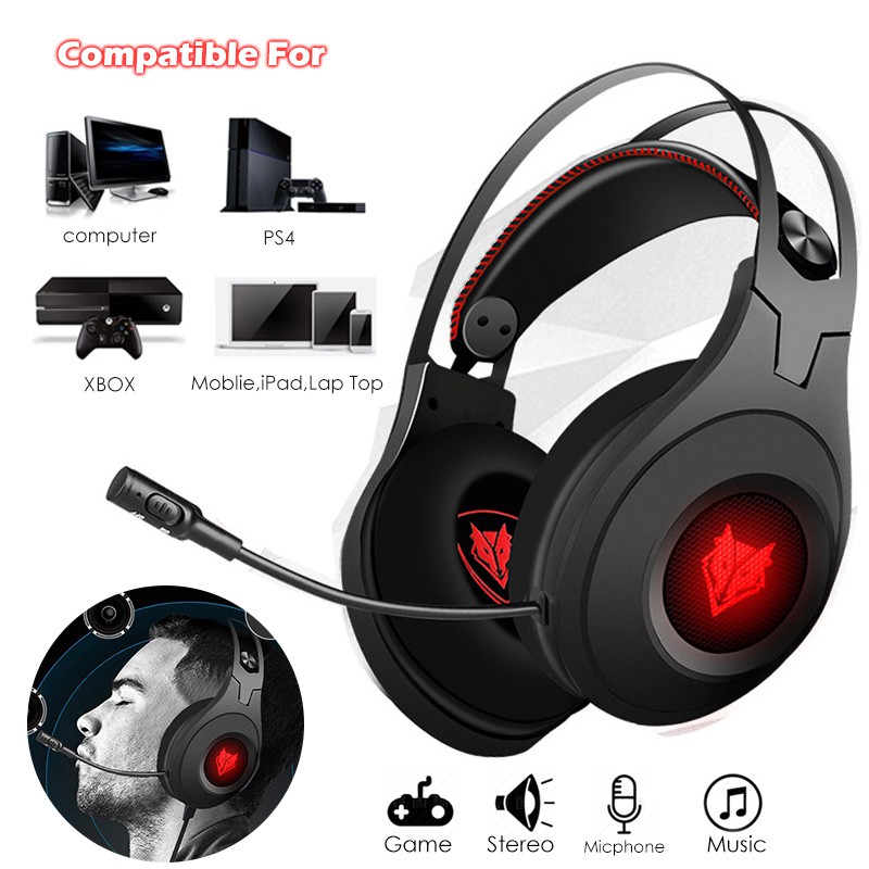 Nubwo N2 Headset Gaming 7.1 Surround Stereo Noise Canceling Dengan Mic