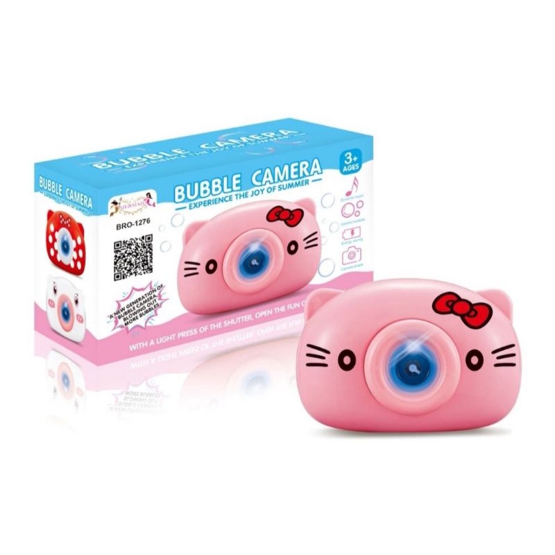 Mainan Anak Bubble Camera Electric Karakter Camera Bubble Mainan Anak Gelembung Busa Lampu Musik