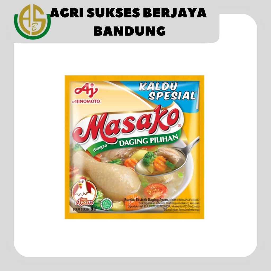 

Masako Rasa Ayam / Kaldu Ayam Sachet 9 Gram