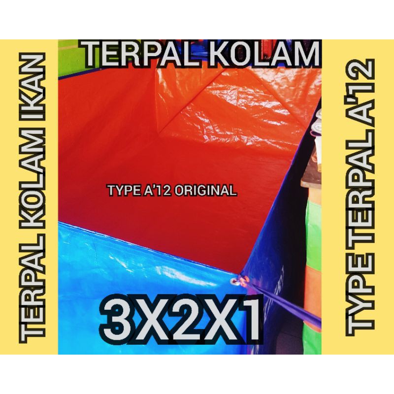 TERPAL KOLAM IKAN 300X200X100 A'12 KOREA KOLAM IKAN