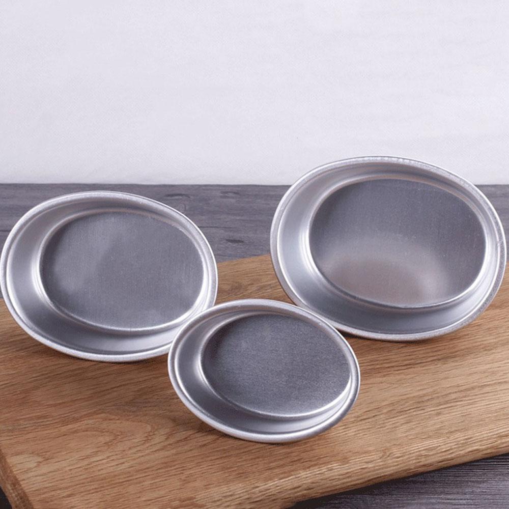 Round Cake Molder 2.5cm/3.5cm/4cm Baking Pan Removable Bottom Nonstick Aluminum Alloy Bento Cake Pan