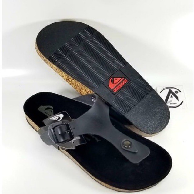 SANDAL PRIA PREMIUM 100% TERBARU BISA COD SANDAL SLIDE JEPIT PRIA QUICKSILVER BLACK PREMIUM SANDAL MURAH KUALITAS MEWAH