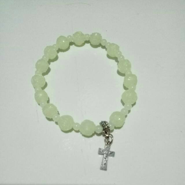 Gelang rosario mawar fosfor
