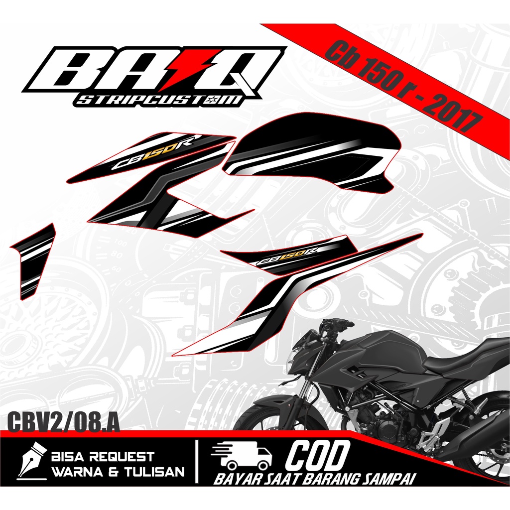 STRIPING CB150R/CB 150 R 2016 2017 All New Streetfire Variasi Racing 8