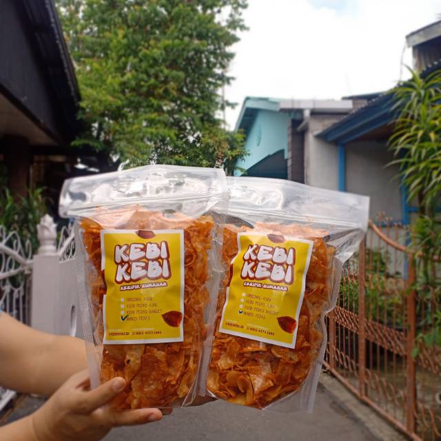 

KERIPIK SINGKONG/UBI PONTIANAK KEBI-KEBI 1 kg, rasa PEDAS MANIS