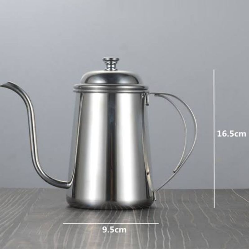 KETTLE GOOSENECK / TEKO LEHER ANGSA 650 ml UNIK ANTIK ARTISTIK