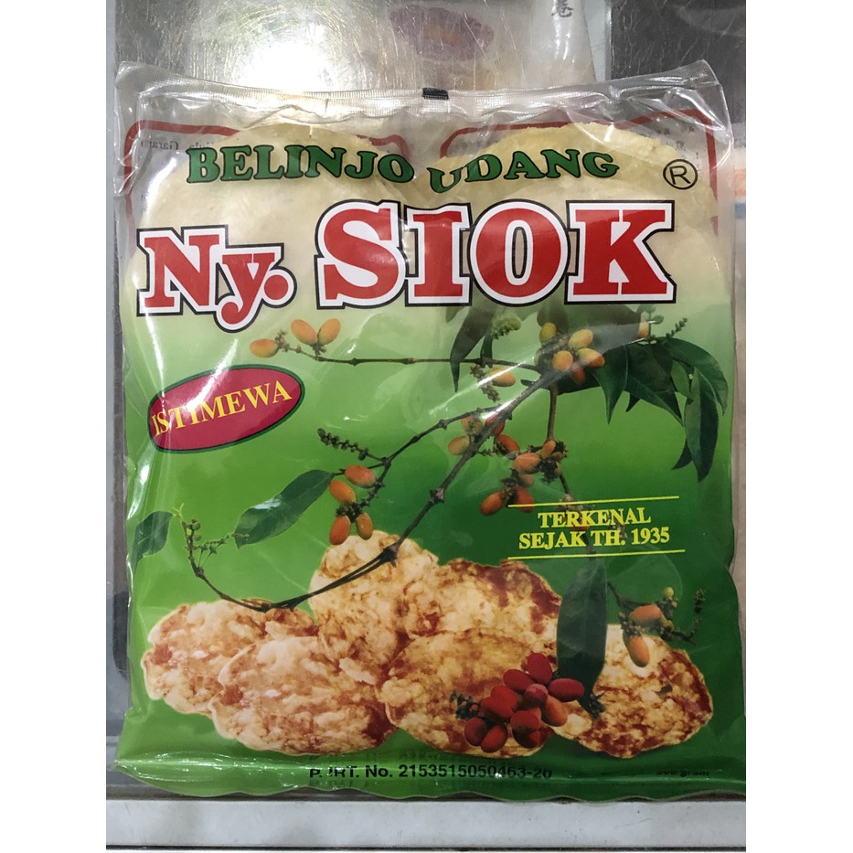 

Ny siok emping belinjo udang istimewa - crackers