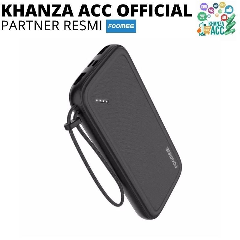 KHANZAACC Foomee PowerBank AU10 10000mAh Dual USB Output dan Input