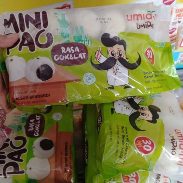 

Minipao rasa coklat isi 30pcs