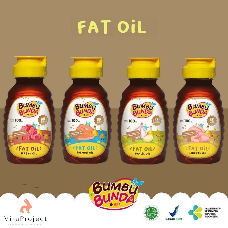 6+ MINYAK LEMAK AYAM MPASI FAT OIL MPASI MINYAK BB BOOSTER BUMBU BUNDA 100ml