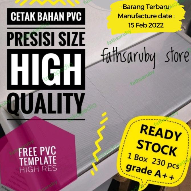 

[[COD]] PVC ID Card inkjet blank - box high quality (1) BERKUALITAS Kode 35