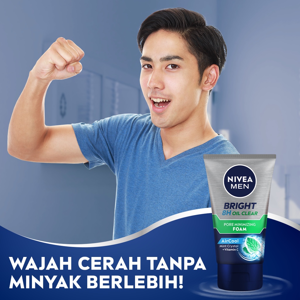 NIVEA MEN Bright Oil Clear Pore Minimizing Facial Foam 50mL