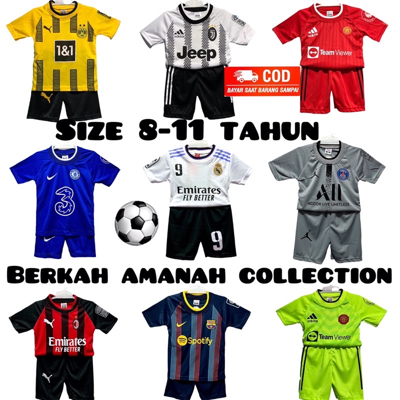 JERSEY BOLA ANAK TERBARU/STELAN BAJU BOLA ANAK TERMURAH