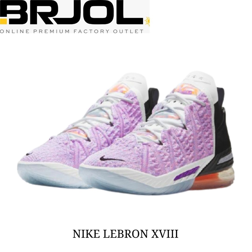 SEPATU BASKET ORIGINAL NIKE LEBRON XVIII  CQ9283900 LIGHT PURPLE