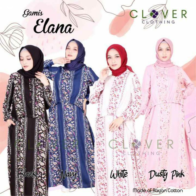 Gamis elana by clover clothing original