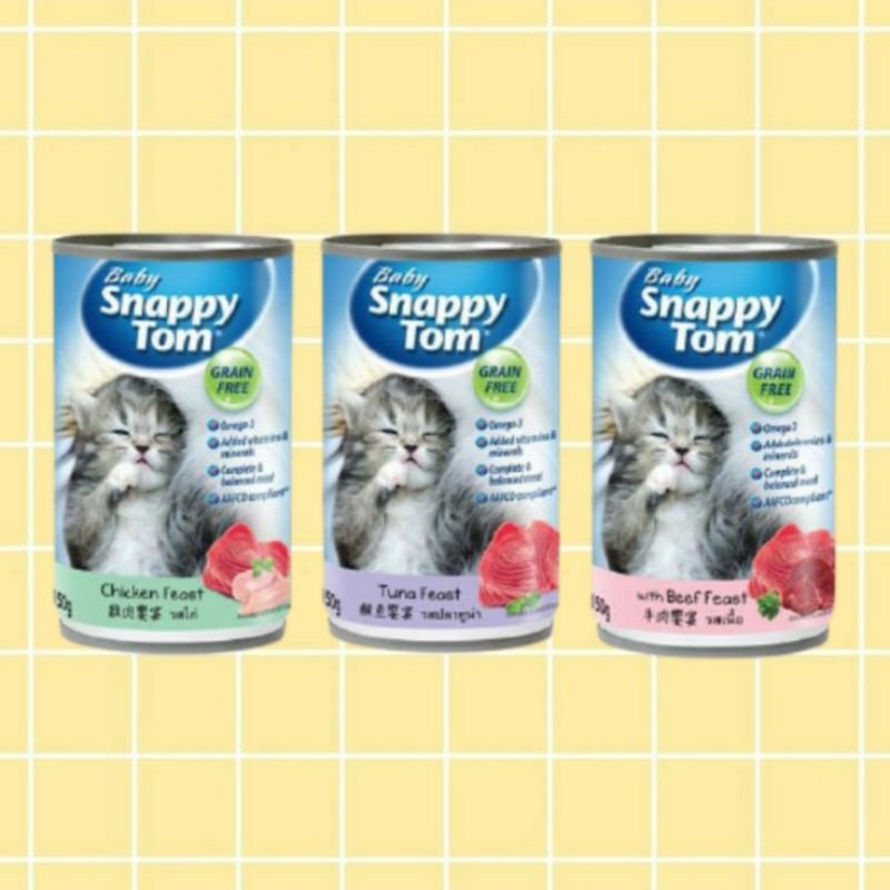 SNAPPY TOM baby kaleng 400gr