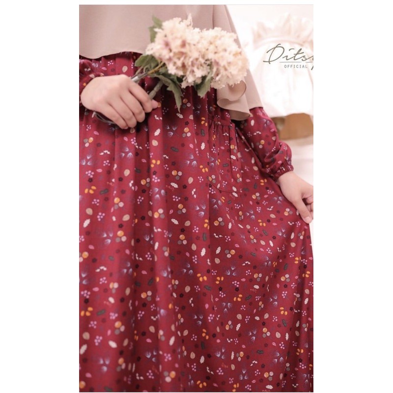 Ditsy Maret 2021 - Eira Deepred NG size S