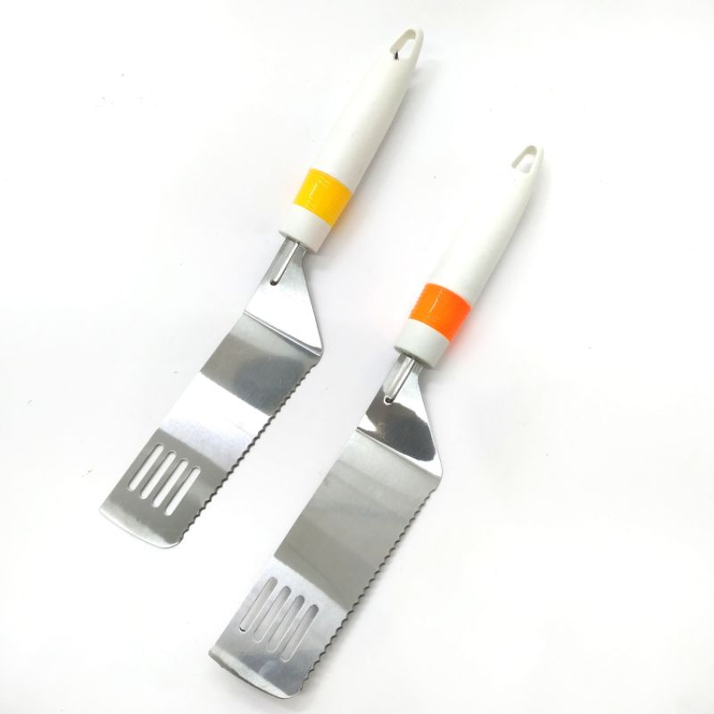 Spatula Sutil Bengkok Stainless Pisau Pizza Cake Martabak MJ373
