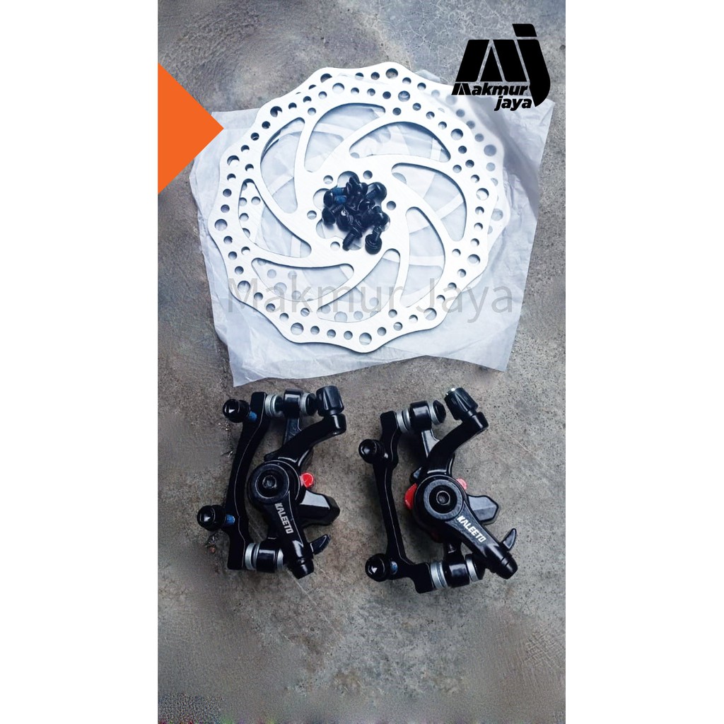 Rem Cakram Disc Brake Mekanik Satu Set Sepeda