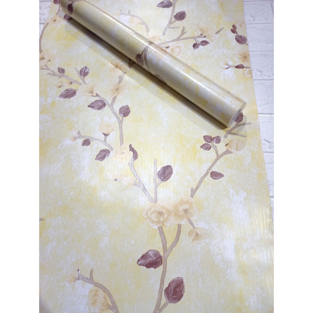 WALLPAPER DINDING MOTIF SAKURA 10m x 45cm