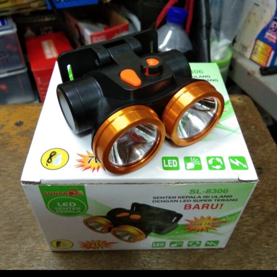 Senter Kepala Dual Led Sunpro SL-8306