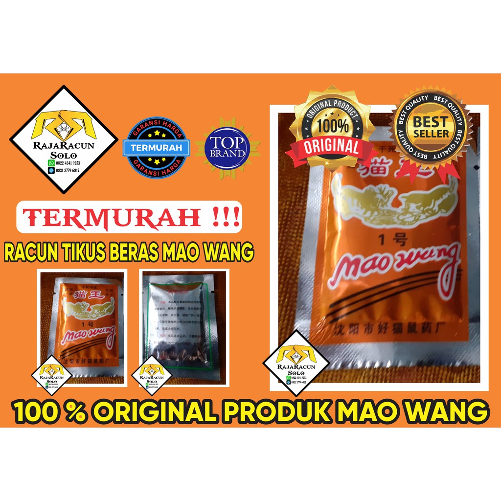 Racun Tikus Mao Wang Beras Kucing Emas Original Terpecaya Ampuh