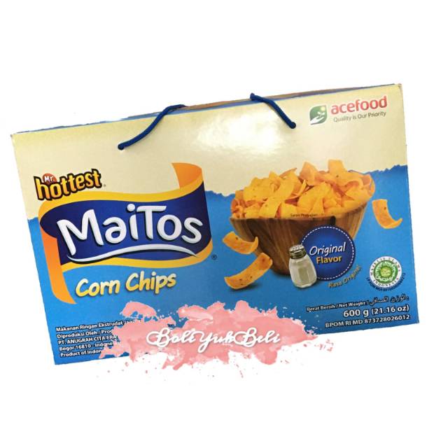 Maitos Corn Chips 600gr Original GIFT PACKAGING Acefood