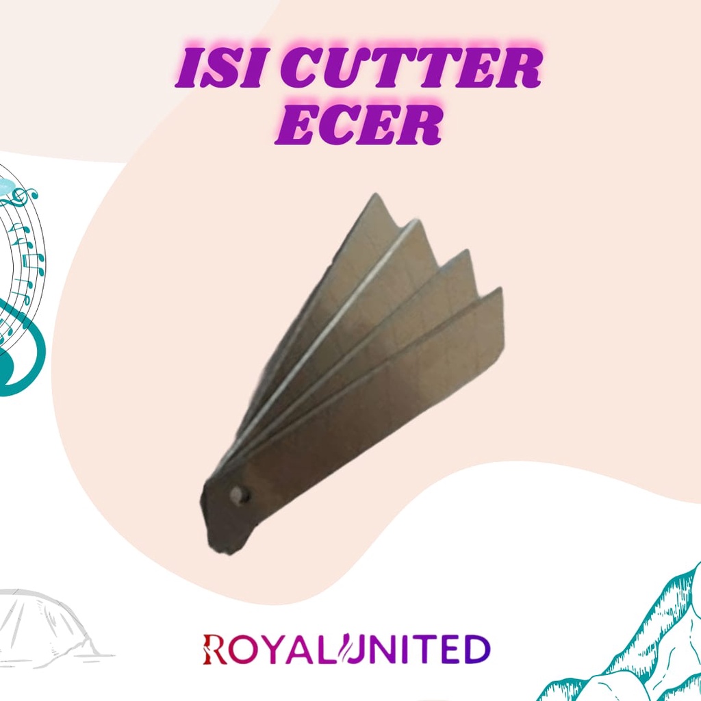 ISI REFILL PISAU CUTTER BESAR  / REFILL CUTTER ORIGINAL / CUTTER TAJAM MURAH / Isi Cutter Besar Blade Cutter