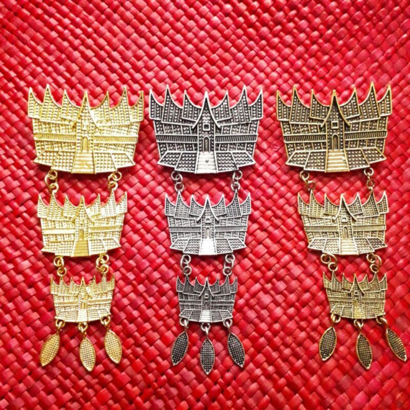 Bros kebaya aceh bros hijab etnik rumah gadang warna silver gold bakar aksesoris wedding