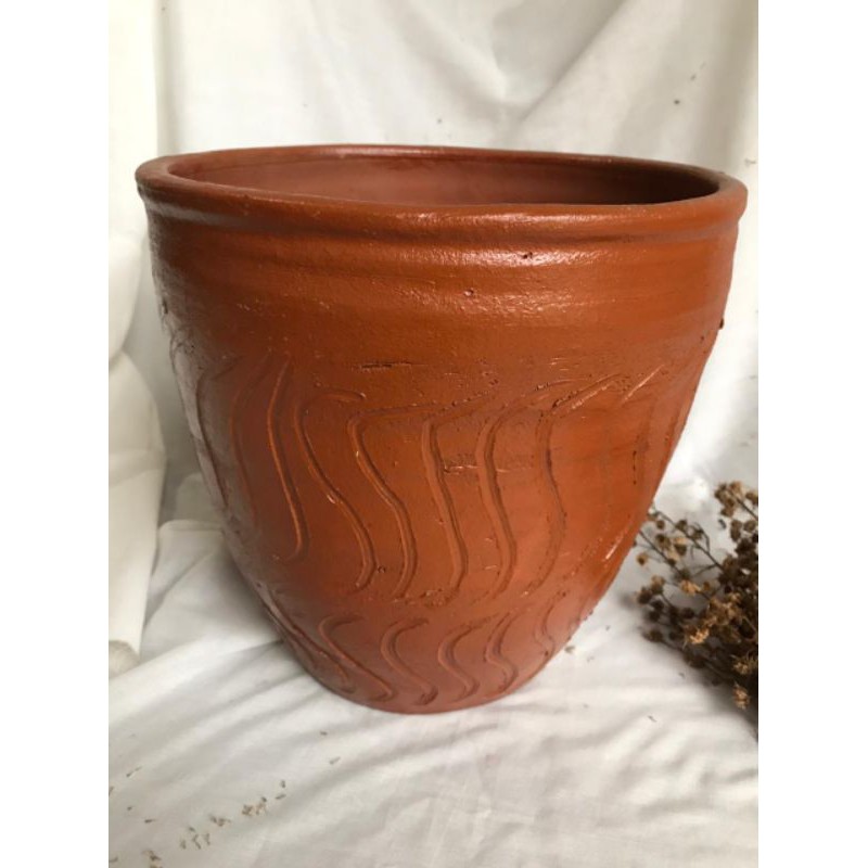 pot teracota pot tanah liat pot gerabah murah unik lucu