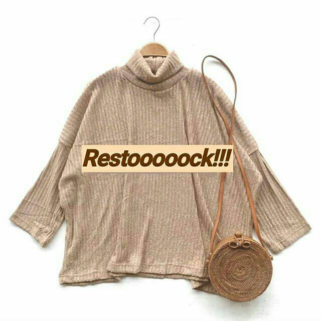 Turtleneck Rajut oversize/Rajut turtleneck dilla