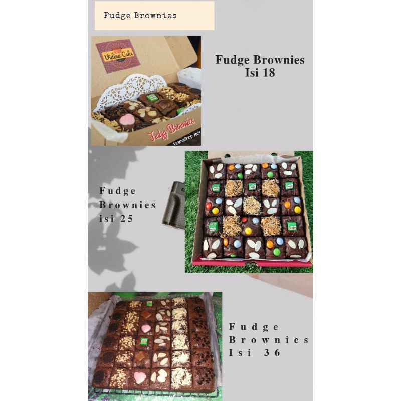 

Fudgy Brownies isi 25