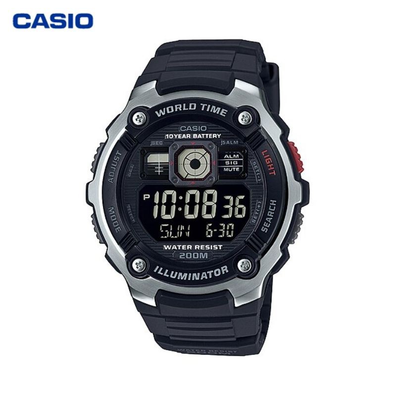 JAM TANGAN PRIA CASIO AE-2000W-1B ORIGINAL - AE2000W HITAM
