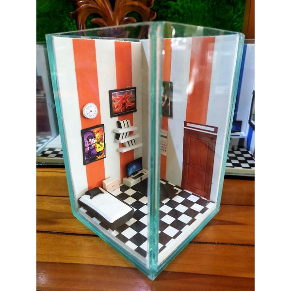 virall.aquarium unik kamar ikan cupang / akuarium unik ikan cupang / soliter kosan ikan