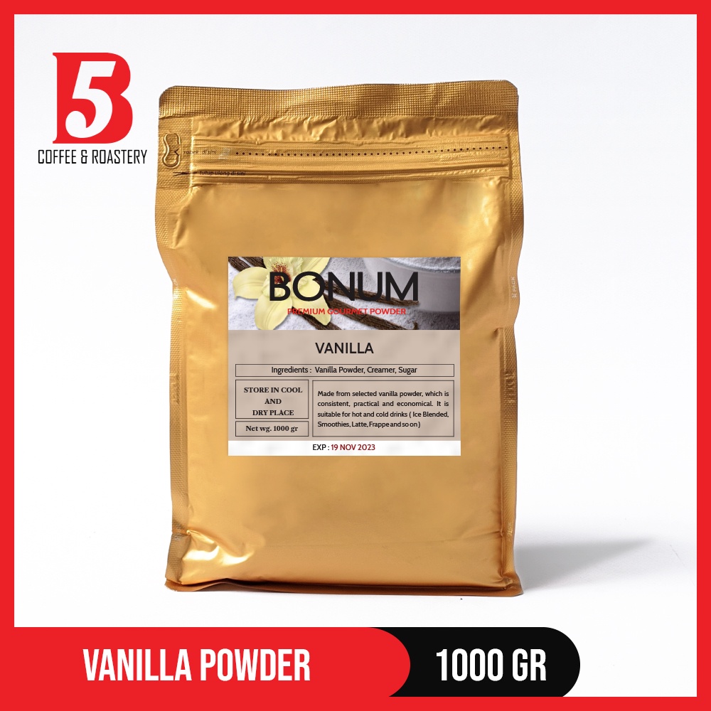 

Bubuk Minuman | Rasa Vanilla 1kg | Powder Drink | Merk Bonum