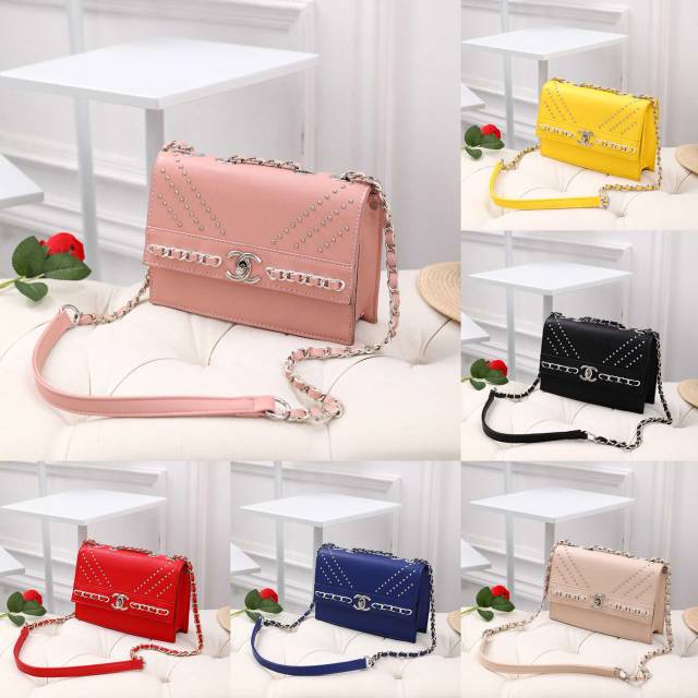 CHANEL SLING BAG STUD 9181#