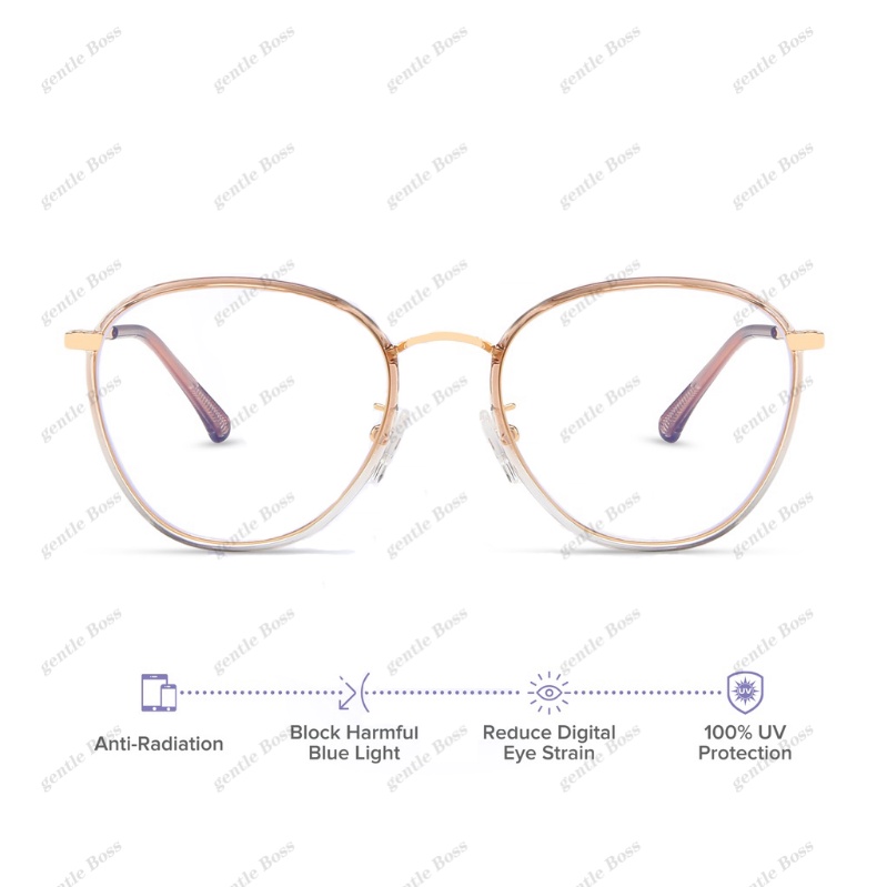 TR90 Anti Radiation Eyeglasses For Women Men Blue Light Eyewear