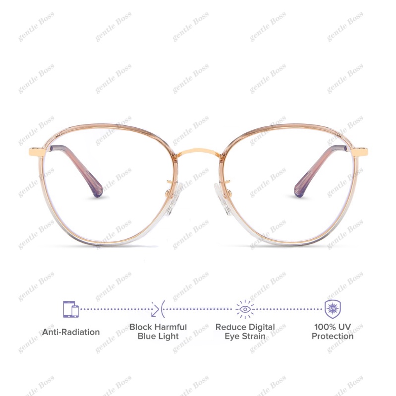 TR90 Anti Radiation Eyeglasses For Women Men Blue Light Eyewear