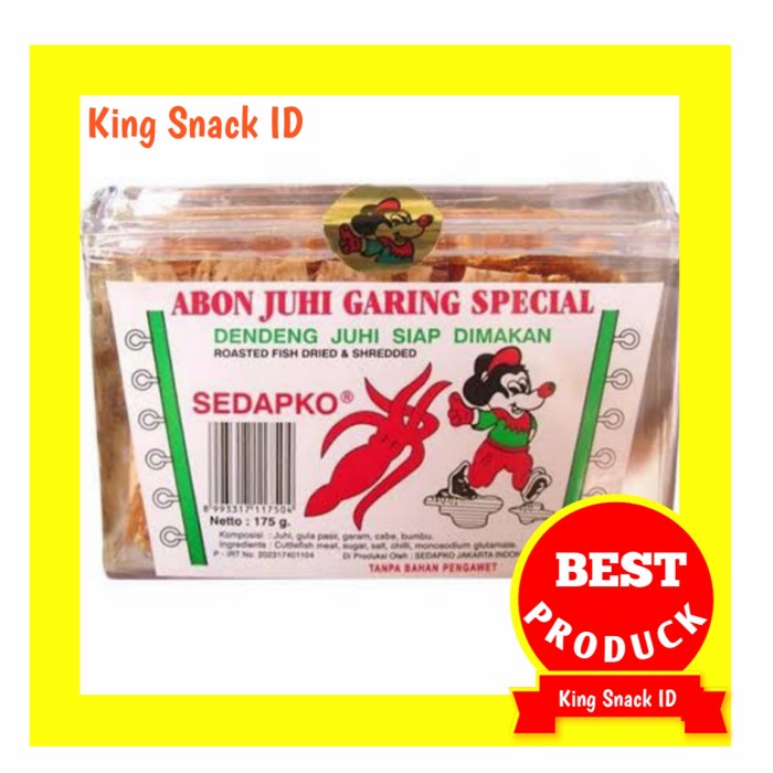 

ABON JUHI GARING SEDAPKO 175 GR / SNACK CUMI JUHI GARING HARGA GROSIR - 75 GR