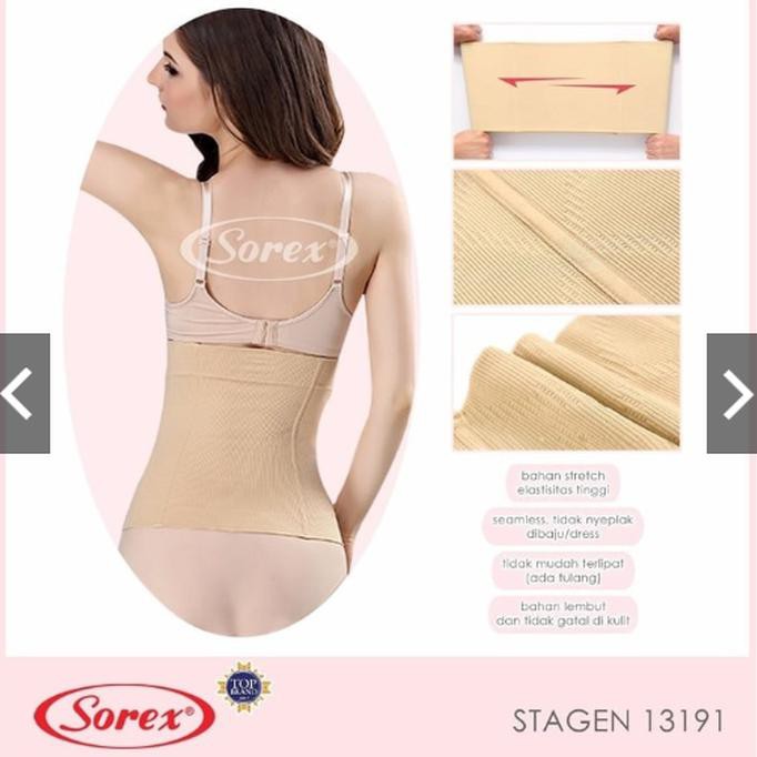 NEW PRODUK KORSET BADAN● KORSET PERUT SOREX - KORSET PELANGSING PERUT - STAGEN SOREX 13191 - KREM,