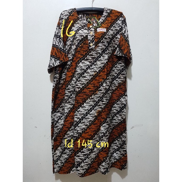 YULI - DASTER L5 REMEK LD 140 - 150 CM PB 110 CM BATIK KENCANA UNGU LABEL HITAM KUH-no 16