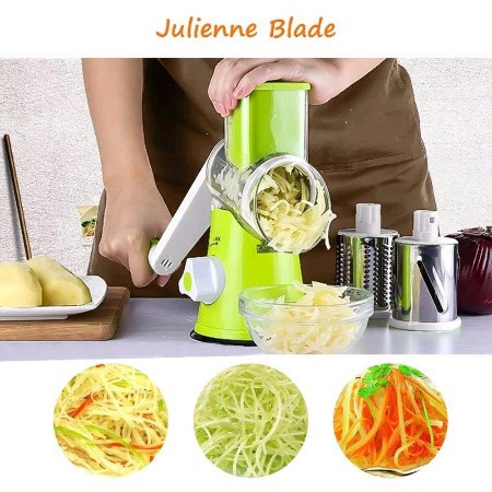 SHENAR ALAT PENGIRIS BUMBU SAYUR &amp; BUAH PENGGILING MANUAL (MULTI SHREDER) ALAT DAPUR PRAKTIS 3WARNA