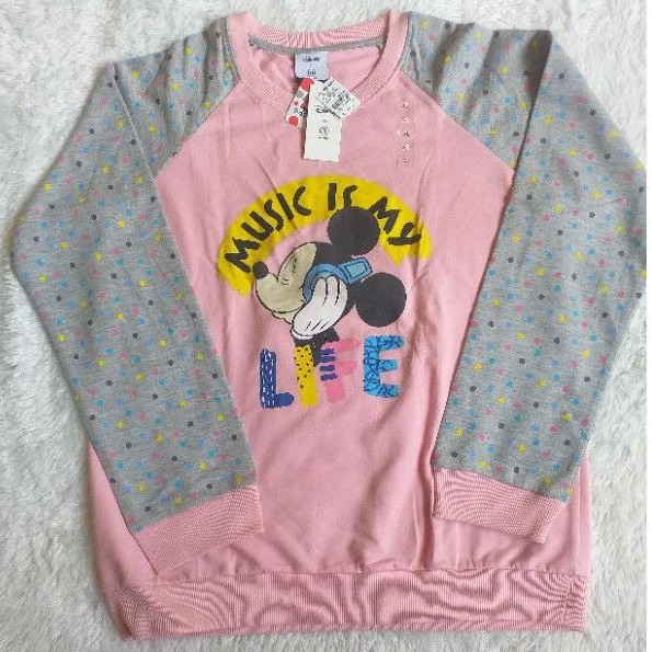 ORIGINAL FULLTAG SWEATER DISNEY X NEVADA  MICKEY MOUSE PINK ABU
