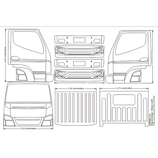 Pola Miniatur Truk Mitsubishi Canter Truk Oleng Truk Cabe Miniatur Truk Shopee Indonesia