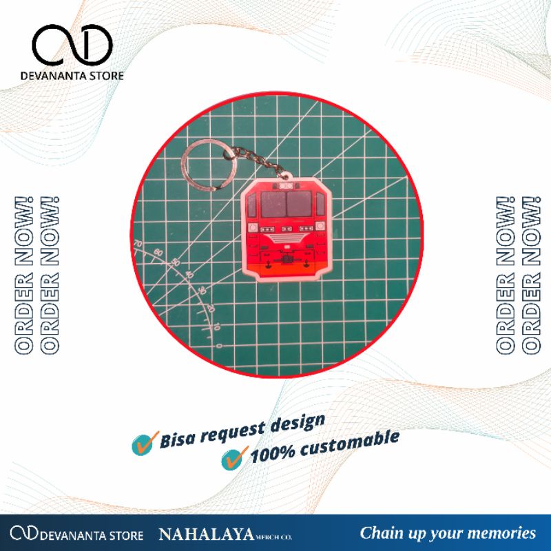 gantungan Kunci Lokomotif CC300
