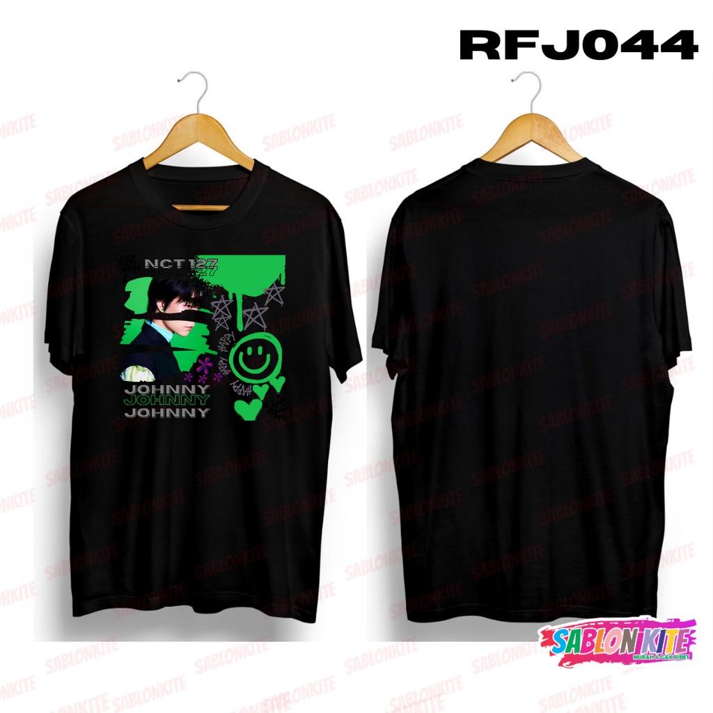 MURAH!!! KAOS NCT 127 JOHNNY STICKER PAINT RFJ044 COMBED 30S