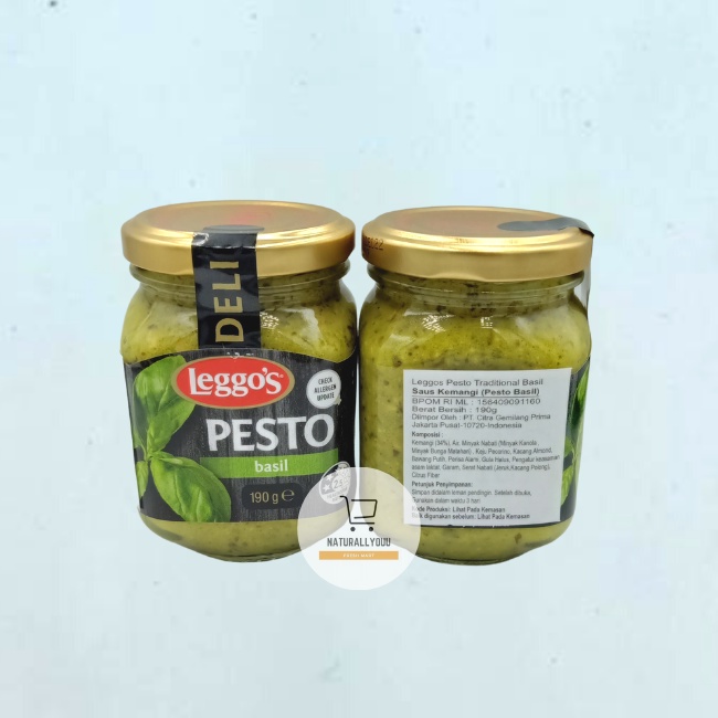 Leggos Pesto Traditional Basil 190gr Bumbu Pesto