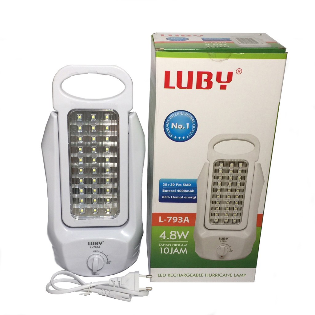 Lampu LED Rechargeable Emergency Lamp Luby L-793A