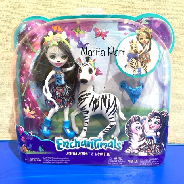 Enchantimals ORIGINAL Zelena Zebra & Hoofette MATTEL