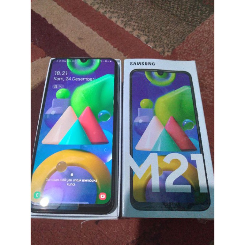 Jual Samsung M21 M 21 Second Black Hp Fulssett Muluss Masih Garansi Shopee Indonesia